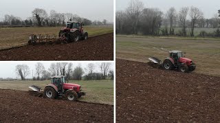 Massey ferguson 8240 ploughing [upl. by Edroi]