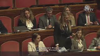 Pucciarelli  Intervento in Senato 100124 [upl. by Eliam283]