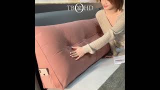 Luxurious Velvet Bedboard Backrest  Home Comfort UpgradeReadingNook BedroomDecorLuxuryCushion [upl. by Thema]