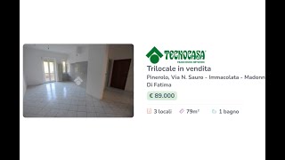 Appartamento 3 locali in vendita  Pinerolo zona Immacolata [upl. by Viking]