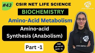 Aminoacid Anabolism  Synthesis  Biochemistry  NET Lifescience [upl. by Uela]