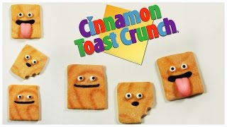 polymer clay Cinnamon Toast Crunch cereals TUTORIAL [upl. by Liddle]