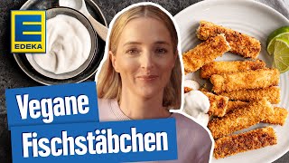 Vegane Fischstäbchen  Eine pflanzliche Alternative zu den klassischen Fischstäbchen [upl. by Enylhsa]