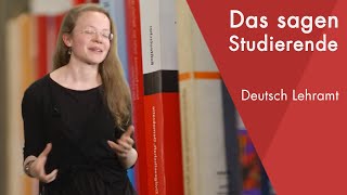 quotDas sagt die Studentinquot  Deutsch Lehramt Staatsexamen studieren [upl. by Ailam]