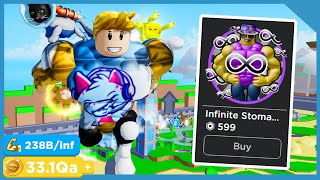 Buying The Infinite Size Gamepass In Roblox Thick Legends [upl. by Longan127]