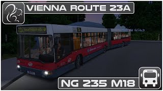 OMSI 2  Vienna Route 23a NG235 M18 Bendy Bus [upl. by Garret]