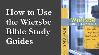 How to Use Warren Wiersbe Bible Study Series and BE Commentaries in a Small Group [upl. by Karlen413]