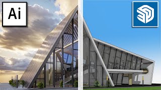 Ai Rendering Architecture SketchUp 2024 New Ai Plugin [upl. by Chon]