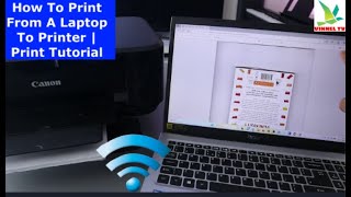 How To Print From A Laptop To Printer  Print Tutorial [upl. by Ventre]