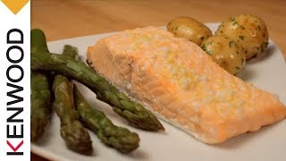 Salmone al vapore con asparagi [upl. by Gombosi940]