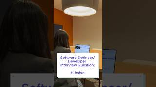 Software EngineerDeveloper Interview Question HIndex [upl. by Holtz]