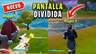 NUEVO Como JUGAR en quotPANTALLA DIVIDIDAquot en FORTNITE Capítulo 4 Playstation XBOX y ¿SWITCH [upl. by Eneryc]