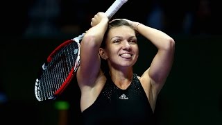 Simona Halep vs Serena Williams  2014 WTA Finals Highlights [upl. by Nostrebor289]