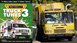 Truck Tunes 3  Twenty Trucks Channel  30 Minutes of Trucks and Music for Kids [upl. by Vivianne]