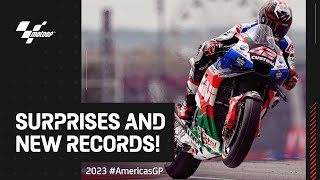 Big surprises in the last 5 minutes of MotoGP Q2 😱  2023 AmericasGP 🇺🇸 [upl. by Port156]