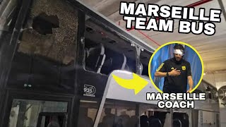 Marseille vs Lyon Suspended After Team Bus Attacked [upl. by Eittah]