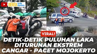 VIRAL TURUNAN TEREKSTREM DI GOTEKAN JALUR CANGARPACET MOJOKERTO REM MOTOR BLONG BERJAMAAH [upl. by Aenal445]