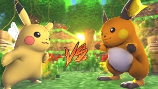 Minecraft RAICHU vs PIKACHU  Pokemon Gold 07 ‹ Ravanha › [upl. by Maguire]