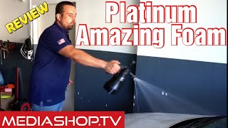 MediaShopTV  PLATINUM AMAZING FOAM  Funktioniert die PumpSprühpistole Wie ist das Ergebnis [upl. by Oam]