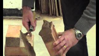 Basic Bricklaying Skills How to apply a Perp Jointwmv [upl. by Adnalram]