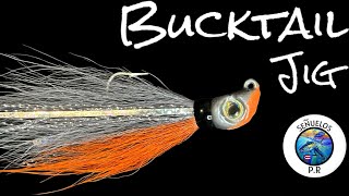 Como hacer plumillas para pescar bucktail Jig [upl. by Nehepts]