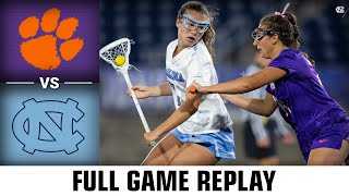 Clemson vs North Carolina Full Game Replay  2023 ACC Womens Lacrosse Championship Quarterfinals [upl. by Staffan840]