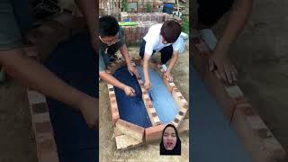 Kamu suka warna apa kolamnya diy woodworking beyblade experiment shortsvideo fishing [upl. by Notxam]