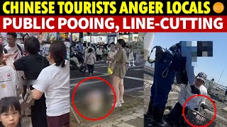 Overseas Chinese Tourists Anger Locals Public Pooing LineCuttingFleeing BillsCapturing Wildlife [upl. by Alfonzo]