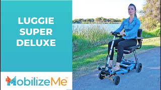 Luggie Super Deluxe Folding MOBILITY SCOOTER [upl. by Ellatnahc]