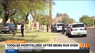 Toddler hospitalized after being run over by car in Phoenix [upl. by Finnie]