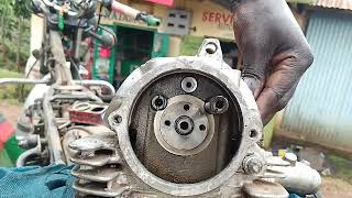 TVS Motorcycle Engine block and Cylinder head Assembly Part 1 [upl. by Anelhtac]