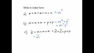 Index Laws Year 8 Mathematics [upl. by Llerrahs419]