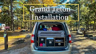 Grand Teton camper conversion box installation video [upl. by Wendolyn]