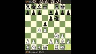 Anish Giri vs Wesley So at Super bet Chess Classic 2024 Romania [upl. by Elyssa]