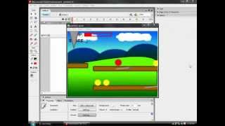 How to make a platform game in flash 8 part 1 [upl. by Ynnaj]