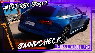 Audi RS6 Stage 2 mit Downpipes und Klappensteuerung I JD Performance [upl. by Maryellen]