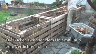 Das 5qm Europaletten Hochbeet HowTo [upl. by Enortna]