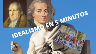 Filosofia  ¡EL IDEALISMO EN 5 MINUTOS [upl. by Irrep832]