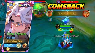 NATAN KALAH EARLY GAME OLEH BEATRIX SAMPE DI RECALRECALIN BERUJUNG COMEBACK mobilelegendstrending [upl. by Goodson]