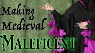 Making a Historically Accurate Maleficent Cosplay Sewing the Houppelande [upl. by Turpin]