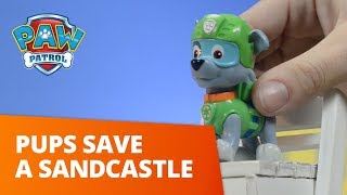 PAW Patrol  Pups Save a Sandcastle  Toy Pretend Play For Kids [upl. by Kirit433]