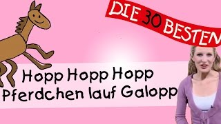 Hopp Hopp Hopp Pferdchen lauf Galopp  Anleitung zum Bewegen  Kinderlieder [upl. by Raasch]