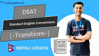 TRANSITIONS SAT ENGLISH COMPLETE LESSON IN NEPALI  STANDARD ENGLISH CONVENTIONS [upl. by Rabah]