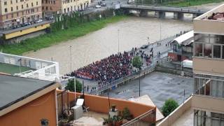 GenoaMilan 09 maggio 2009corteo tifosi genoani [upl. by Acisseg221]