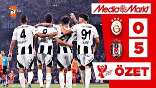 Galatasaray 0  5 Beşiktaş  2024 Süper Kupa Finali  Kısa Özet [upl. by Dnalerb]