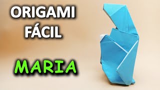 ORIGAMI  COMO FAZER MARIA  Passo A Passo Simples Fácil e Descomplicado [upl. by Anil]