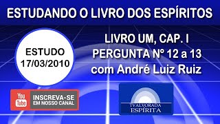 06  Estudo O Livro dos Espíritos  Livro Um Capítulo I Pergunta nº 12 a 13 [upl. by Spring]