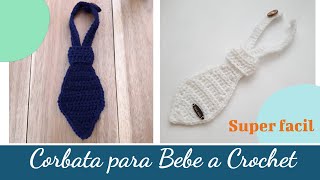 Corbata para Bebe a crochet  Ganchillo paso a paso👔  Enredados entre Hilos [upl. by Earley]