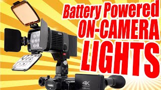 FIFTY small Video Lights Portable Battery powered oncamera lights LED Streaming Small Vlogging [upl. by Leahcimauhsoj]