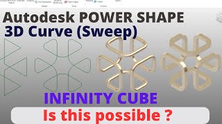 3D curve infinity cube  Autodesk PowerSHAPE [upl. by Loughlin]